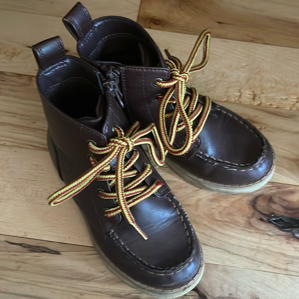 Cat and Jack lumberjack dressy boots.
